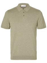 Afbeelding in Gallery-weergave laden, Selected Homme Berg Knit Polo Vetiver Melange
