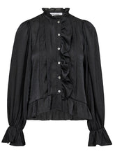 Afbeelding in Gallery-weergave laden, Co Couture Melina Frill Shirt Antracit
