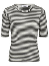 Afbeelding in Gallery-weergave laden, Co Couture Sara Stripe Tee White Black
