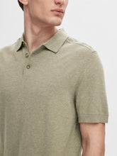 Afbeelding in Gallery-weergave laden, Selected Homme Berg Knit Polo Vetiver Melange
