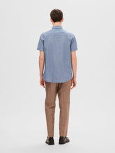 Afbeelding in Gallery-weergave laden, Selected Homme Regnew-linen Shirt Medium Blue Denim

