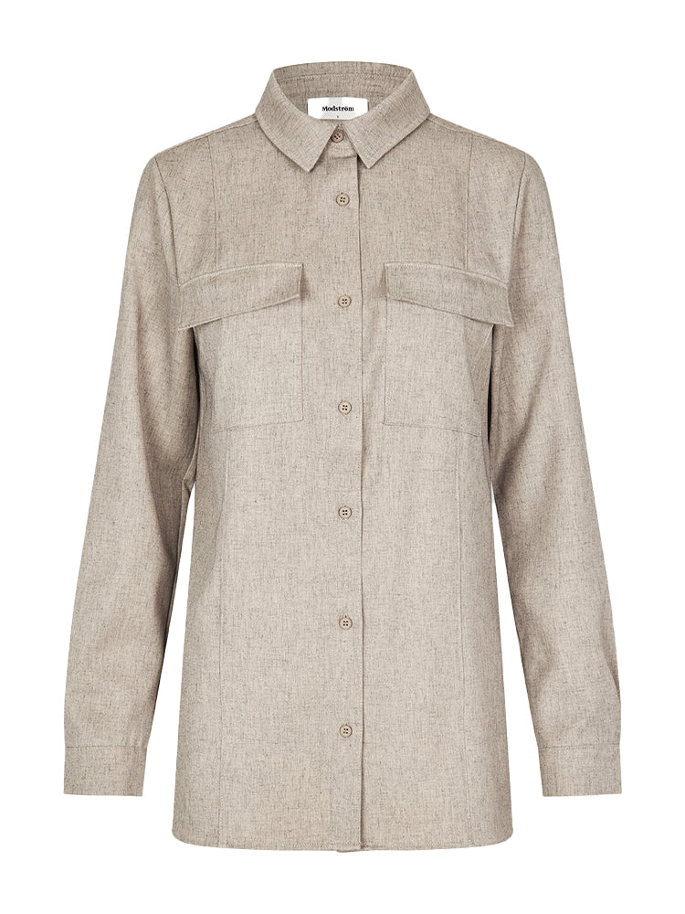 Modstrom Kalem Shirt Beige Melange