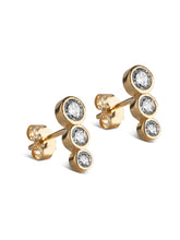 Afbeelding in Gallery-weergave laden, Enamel Copenhagen trinity Stone Studs Gold
