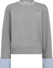 Afbeelding in Gallery-weergave laden, co&#39;couture Daniella Cuff Sweater Grey Melange
