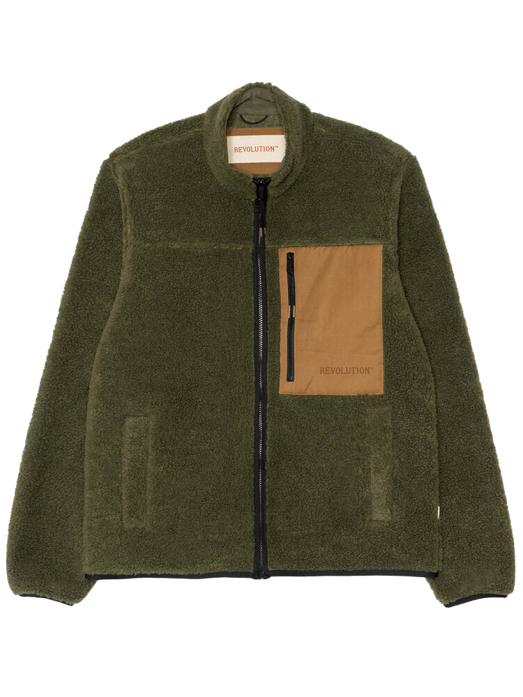 Revolution Pocket Teddy Jacket Army