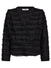 Afbeelding in Gallery-weergave laden, co&#39;couture Belinda Wing Blouse Black
