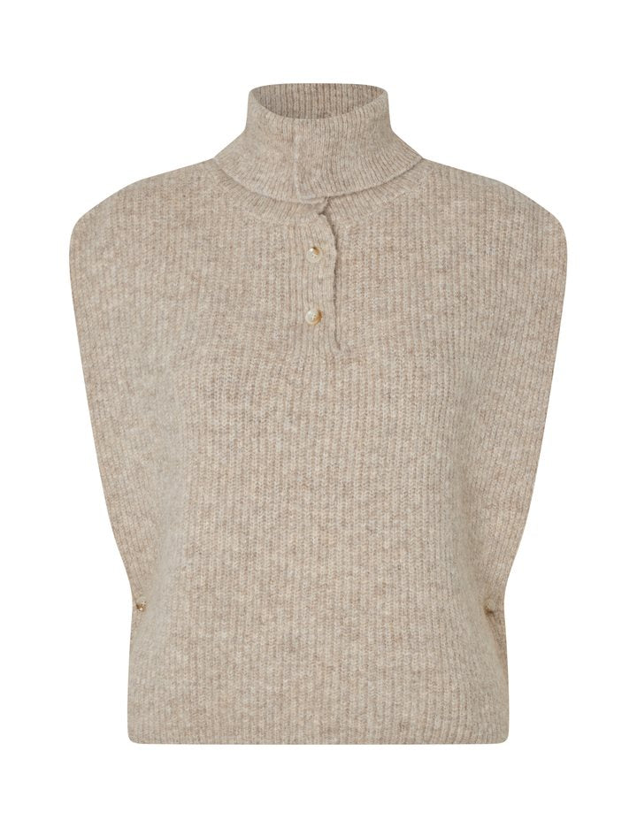 mbyM Tristiana Spencer / Vest Light Taupe Melange