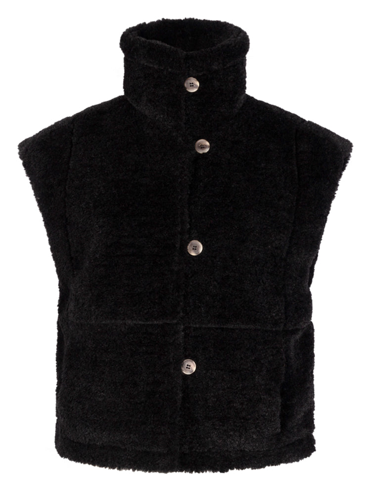 Another Label Lasse Vest Black