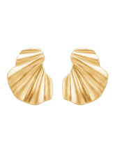 Afbeelding in Gallery-weergave laden, Enamel Copenhagen Wave Earrings Gold
