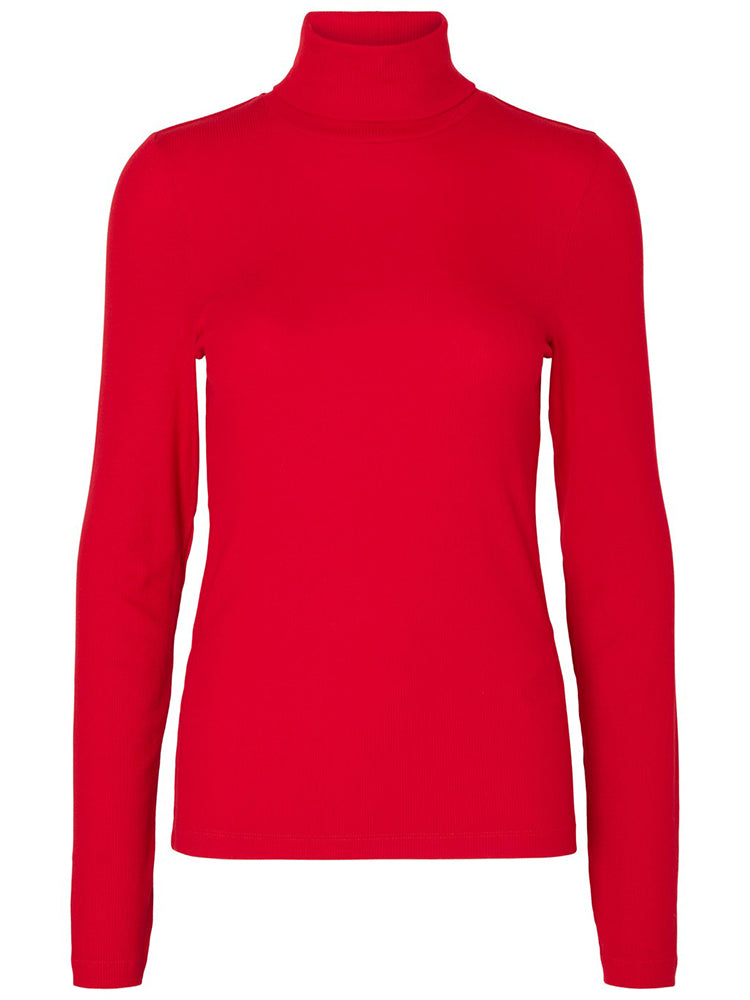 Selected Femme Winona Roll Neck Red