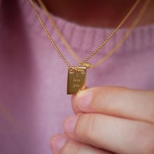 Afbeelding in Gallery-weergave laden, Enamel Copenhagen I Love You Necklace Gold
